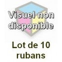 Ruban matriciel compatible nixdorf 97 black/pro-print 100 - Lot de 10