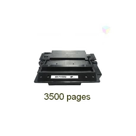 toner noir pour imprimante HP Laserjet 3320 Mfp équivalent C7115X