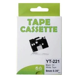 cassette noir pour imprimante Brother Pt-1000 équivalent TZe-221